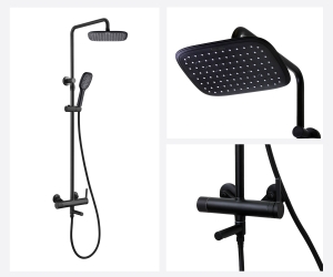 Душевая стойка AVANTGARDE 2039H черный