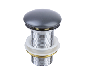 Донный клапан для раковины 1002DGM серый