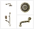Душевой комплект WINDSOR&ROYAL 10137DF бронза