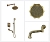 Душевой комплект WINDSOR&ROYAL 10137F бронза