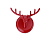 Крючок настенный Олень 81152R, красный